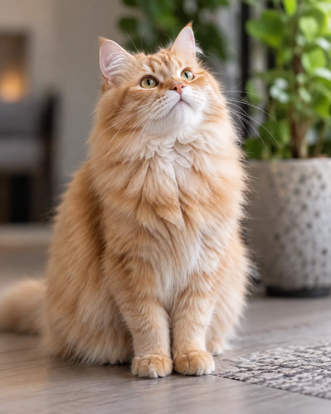 オレンジ色の猫の元写真